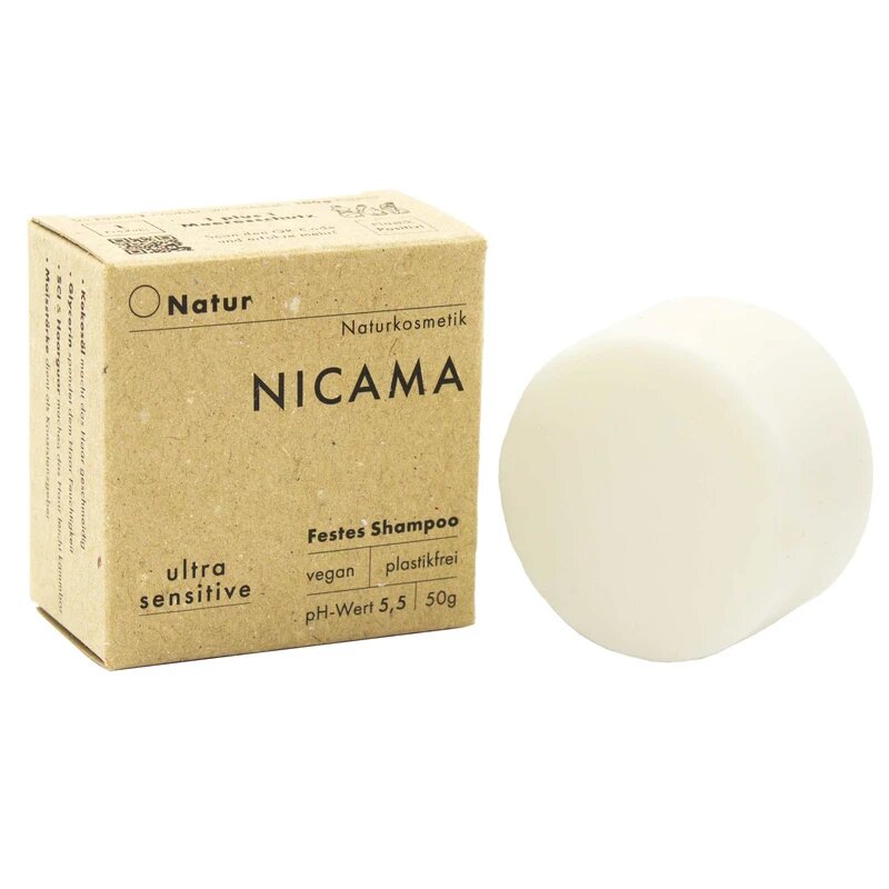 NICAMA - festes Shampoo Natur (50g)