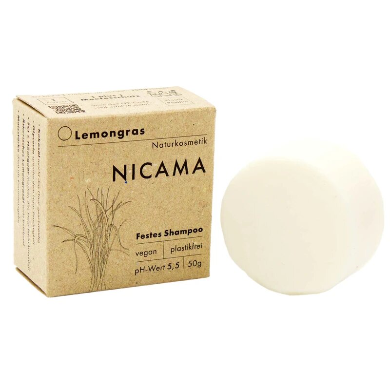 NICAMA - festes Shampoo Lemongras (50g)